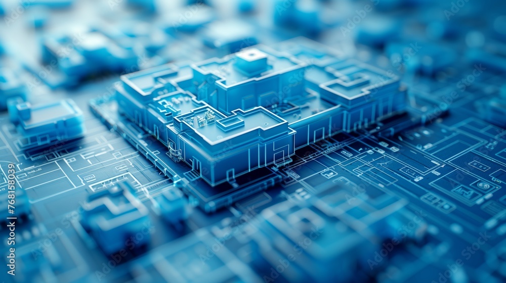 Poster close up of computer circuit board