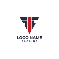 Fototapeta premium Initial letter TFC triangle logo template design. Vector illustrations