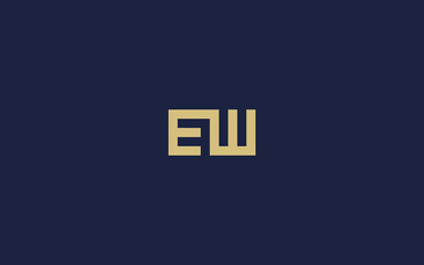 letter we or ew logo icon design vector design template inspiration