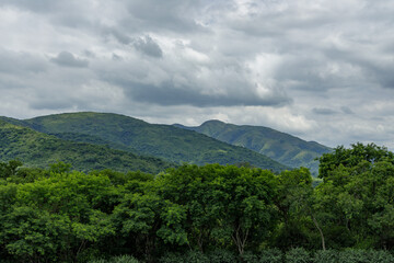 Hills in La Caldera in the province of Salta.