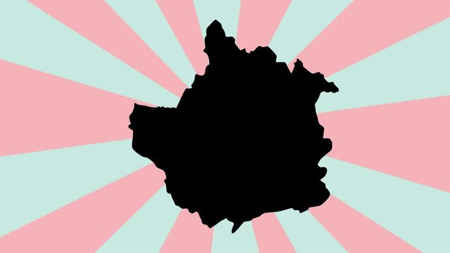 map of Trujillo in peru with rotating background