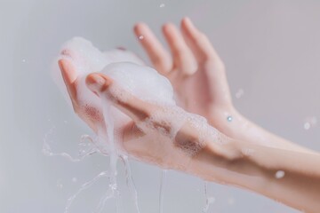 Hand cleaning and hand skin care in the bathroom