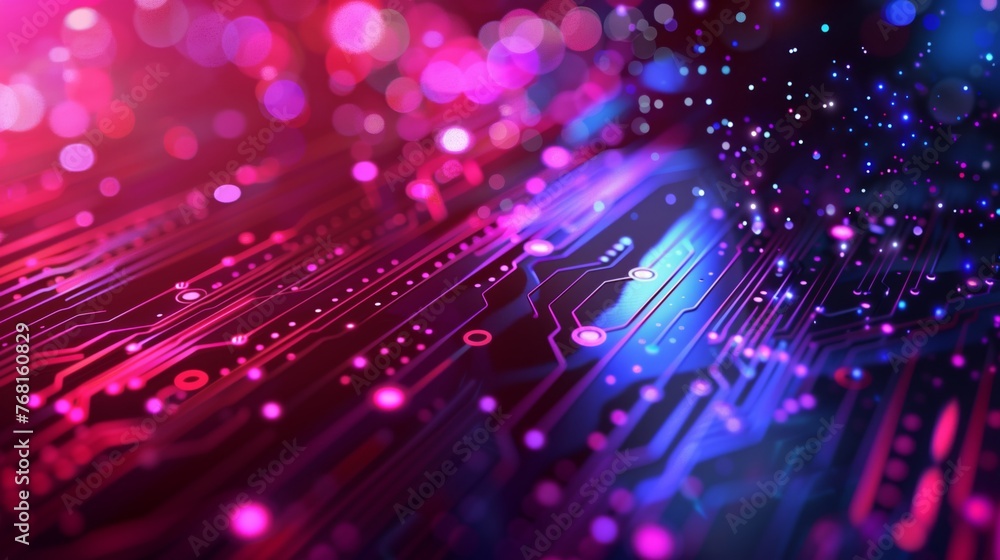Poster close up of computer circuit board