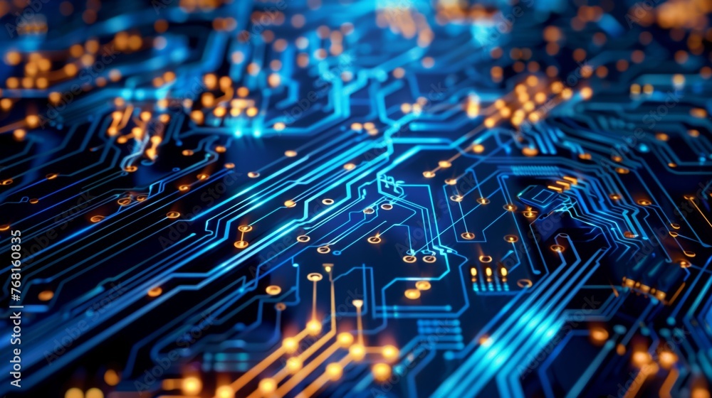 Poster close up of computer circuit board