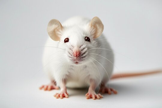 a white mouse with long ears