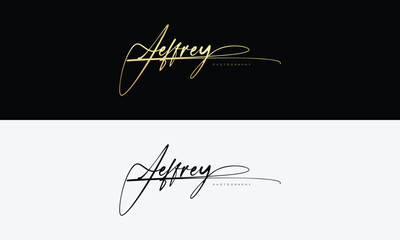 Handwriting logo signature logo Photography logo Design template