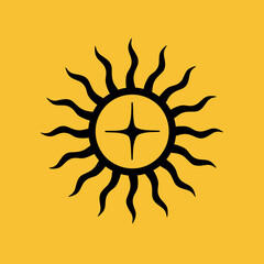 abstract sun vector illustration