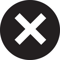 Fototapeta premium Black and white mix x mark, isolated tick symbols, checklist signs, and an approval badge. Flat and modern checkmark design, vector illustration.