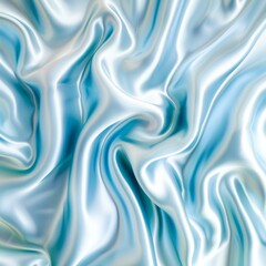 Obraz premium Blue and White Wavy Lines Background. Generative AI