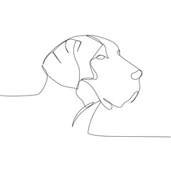 Great Dane, hunting dog, guard dog, companion dog, Englische Dogge, Danische Dogge one line art. Continuous line drawing of friend, dog, doggy, friendship, care, pet, animal, family, canine.