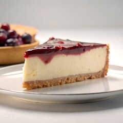 invite viewers to indulge in the luxury of a velvety slice of cheesecake