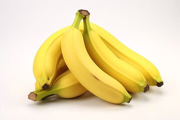 a bunch of bananas on a white background