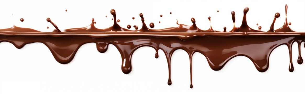 Elegant Wave of Liquid Chocolate