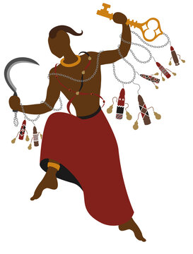 Ilustra&ccedil;&atilde;o Exu / Bar&aacute; PNG