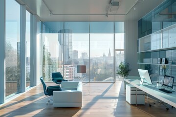 modern office view. background image