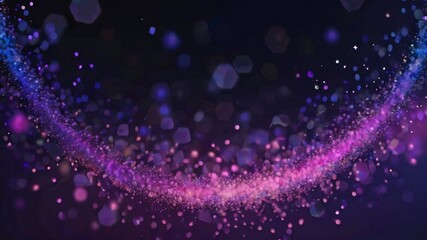violet, bue and pink glow particle abstract bokeh background, Futuristic abstract backgrounds with glossy sphere for your creative graphic design. Ideal for header, poster, landing, sites, brochure