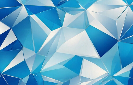 Abstract damaged glass blue vector background, for design brochure, website, flyer. Geometric white wallpaper for certificate, presentation, landing page