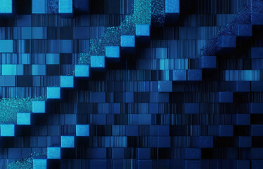 Blue Pixel textured display, abstract, art, backdrop. Digital background with dots. Lcd monitor....