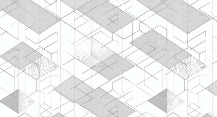  abstract boxes background. Modern technology illustration with square mesh. 