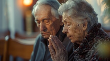 Elderly Couple Sitting Together