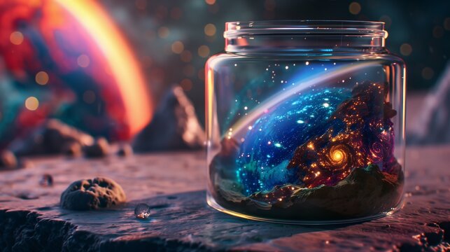 Star Encased Jar