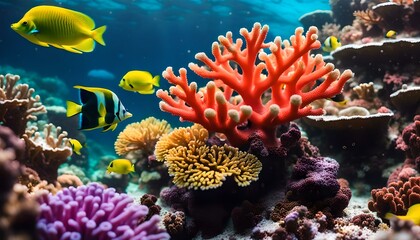 coral reef and fish