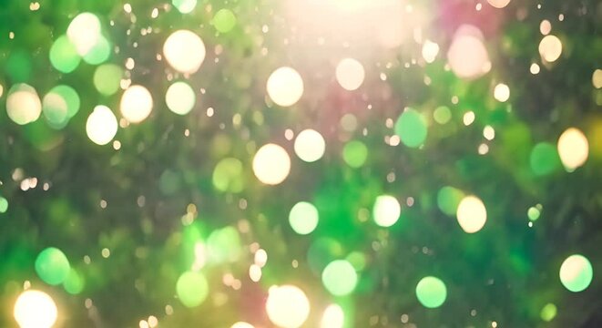 Sfondo astratto di un gradiente verde . Sfondo sfumato con alcuni punti di luce  che si illuminano, Sfondo astratto minimalista con luci e bagliori