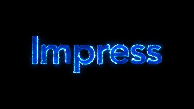 Animated Motivational Title with Electricity Effect for Presentations, Introductions, Storytelling. Matte Channel Video. High Quality 4K Resolution.