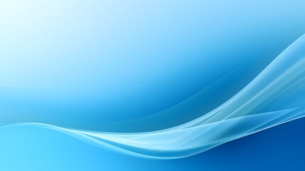 Fototapeta premium Wavy blue abstract minimalist background. Timeless design with smooth wavy pattern.