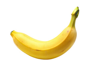 A fresh banana. isolated on transparent background.