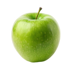 A fresh green apple. isolated on transparent background.