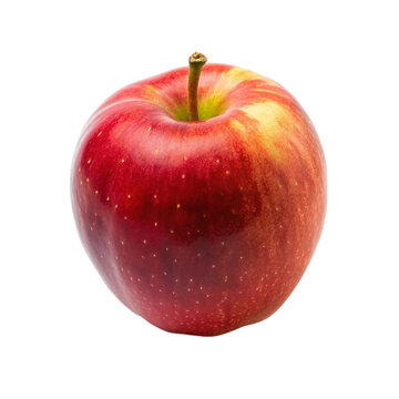 Ripe red apple. isolated on transparent background.