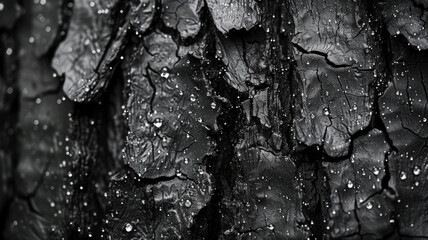 Photo of wet black textured surface