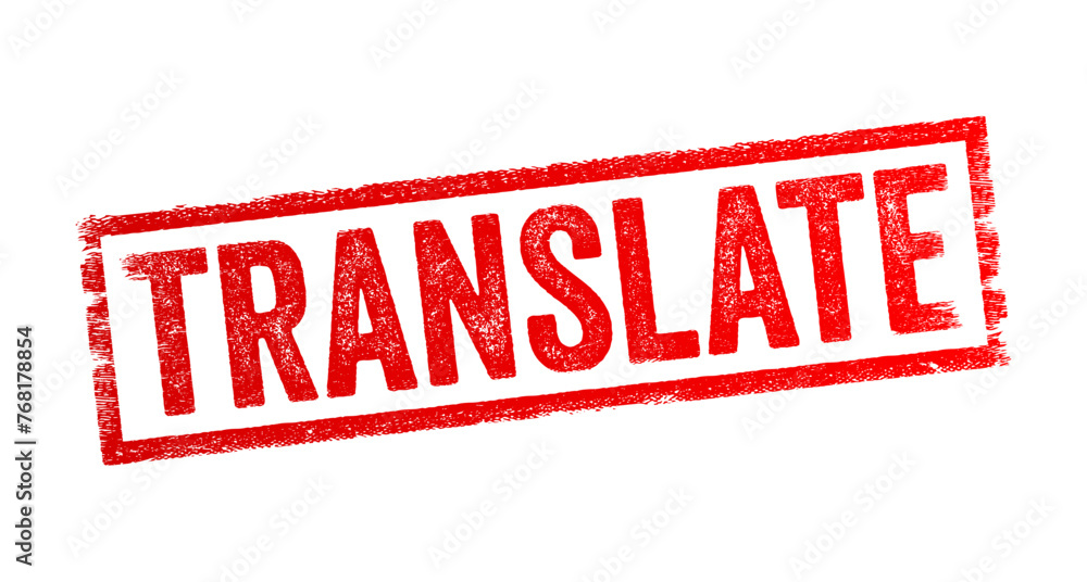 Poster translate - to convert text or speech from one language into another, preserving the original meanin