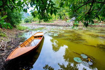 Ninh Binh Province - Vietnam. December 06, 2015. South of Hanoi, Ninh Binh province is blessed with natural beauty, cultural sights and the Cuc Phuong National Park, Vietnam.