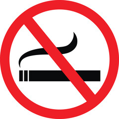 no smoking sign vector