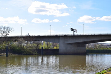 bridge across the Mosel, B9 bridge in Koblenz
