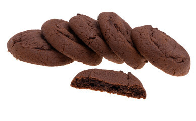 brownie cookies isolated
