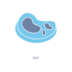 beef concept line icon. Simple element illustration. beef concept outline symbol design.