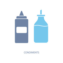 condiments concept line icon. Simple element illustration. condiments concept outline symbol design.