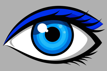 Vector design of the bluey eye