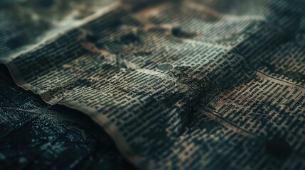 Aged newspaper halftone abstract dotted background and texture