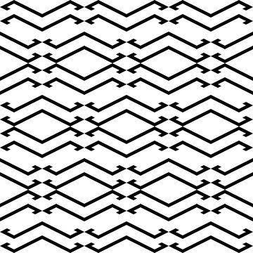 Seamless pattern. Rhombuses, figures ornament. Geometrical background. Diamonds, shapes wallpaper. Ethnic motif. Geometric backdrop. Digital paper, textile print, web design, abstract. Vector artwork.