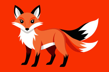 Obraz premium Vector design of a Fox