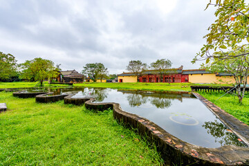 Obraz premium Hue - Vietnam. December 08, 2015. Imperial Enclosure Top choice historic site in Hue, Vietnam.