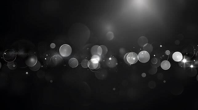 Elegant silver bokeh background.