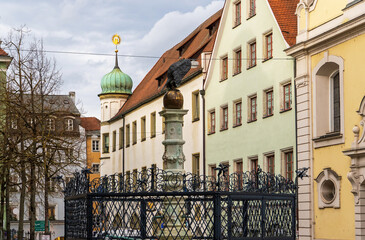 Adlerbrunnen in der Regensburger Altstadt