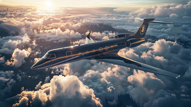 Bitcoin jet, Aereo privato, Crypto
