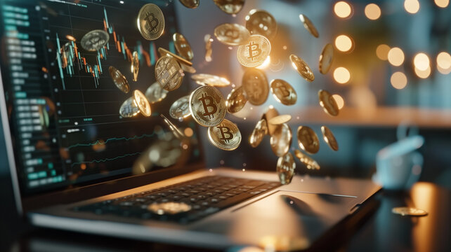 Bitcoin escono dal computer