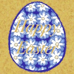 blue easter egg easter, egg, vector, flower, illustration, card, design, pattern, holiday, floral, decoration, art, symbol, spring, ornament, greeting, gift, vintage